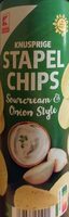 Knusprige Stapelchips Sourcream Onion Style
