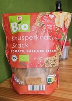 Knusperknäcke Snack Tomate, Käse und Sesam