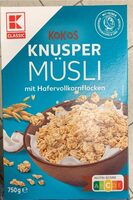 Kokos Knuspermüsli mit Hafervollkornflocken