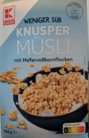 Knusper Müsli mit Hafervollkornflocken Weniger Süß