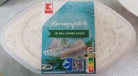 Heringsfilets in Dill-Sahnesauce
