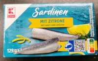 Sardine în ulei de soia cu lamaie