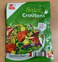 Salat Croûtons mit Röstzwiebeln