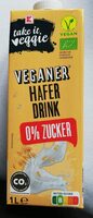Veganer Haferdrink ohne Zucker
