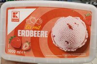 Eis mit Erdbeere