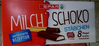 Milch Schoko Stäbchen