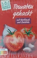 Tomaten gehackt mit Knoblauch und Zwiebeln