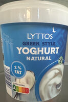 Greek style yoghurt natural