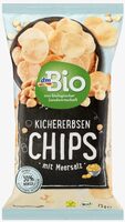 Kichererbsenchips mit Salz