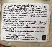 Veganer Feinkost Salat wie Fleischsalat mit Räuchertofu