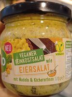 Veganer Eiersalat mit Nudeln & Kirchererbsen