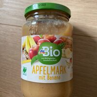 Apfelmark mit Banane
