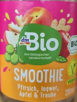 Smoothie Pfirsich, Ingwer, Apfel & Traube
