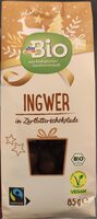 Ingwer in Zartbitterschokolade