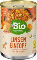 Linseneintopf mit Kartoffeln