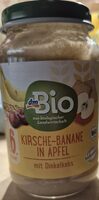 Früchte Kirsche-Banane in Apfel mit Dinkelkeks ab dem 6. Monat