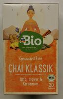 Gewürztee "Chai Klassik" mit Zimt, Ingwer & Kardamom (20 Beutel)
