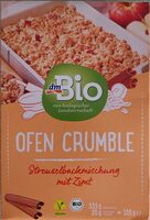 Ofen Crumble Streuselbackmischung mit Zimt