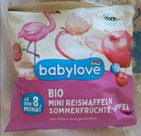 Reiswaffeln Sommerfrüchte- Apfel