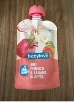 Bio Pfirsich & Banane in Apfel