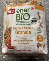 EnerBIO Kerne & Saaten Granola 4068134046611 Bio Müsli mit 53% Kernen und Saaten, gebacken