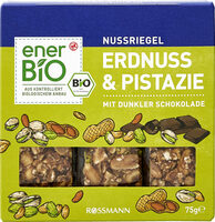 Nussriegel Erdnuss & Pistazie Mit Dunkler Schokolade