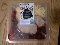 Vleesbrood met krieken en aardappelpuree