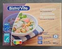 Vispannetje met mosterdsaus