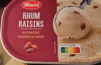 Glace rhum raisins
