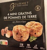 4 mini gratins de pommes de terre aux bolets et cèpes