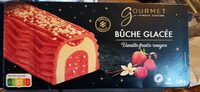Bûche glacée vanille fruits rouges