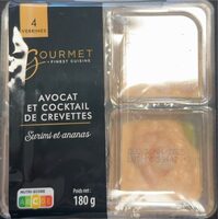 Avocat et cocktail de crevette