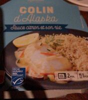 Colin d'Alaska sauce citron et riz