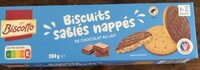 Biscuits sablés nappés au chocolat au lait