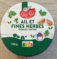 Fromage à tartiner Ail et fines herbes