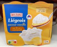 Liegeois saveur vanille