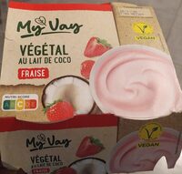 Végétal fraise au lait de coco