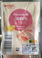 Club sandwich jambon beurre