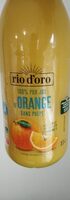 100% pur jus d'orange sans pulpe