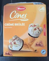 Cônes crème brûlée