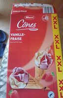 Cônes vanille-fraise