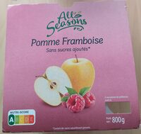 Pomme framboise sans sucres ajoutés