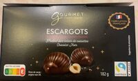 Escargots noir praliné aux éclats de noisettes