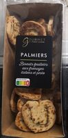 Palmiers biscuits feuilletés aux fromages italiens et pesto