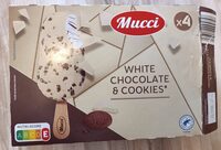 Glace White chocolate and cookies