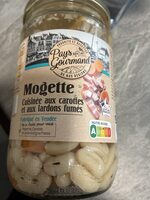 Mogette cuisinée aux carottes et aux lardons fumés
