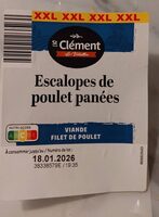 Escalopes de poulet panées
