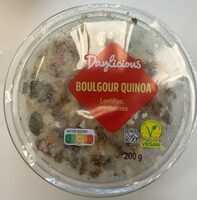 Salade boulgour, quinoa, lentilles et cranberries