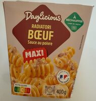 Radiatori boeuf sauce au poivre