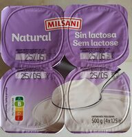 Iogurte sem lactose natural  4x125g